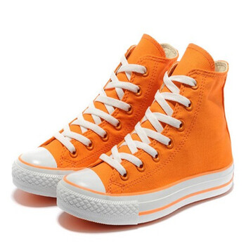 converse/匡威 潮流海外款时尚新色彩桔红女鞋帆布鞋f8064 橙色 38