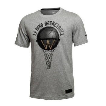 way of wade 韦德之道 李宁短袖夏新款男子t恤文化衫 ahsh345-2-3