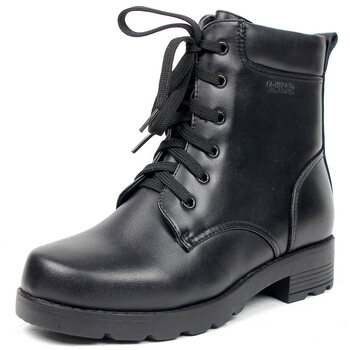 3513巡洋舰中筒女靴冬季保暖真皮女靴羊毛靴子棉靴特种兵军靴169c