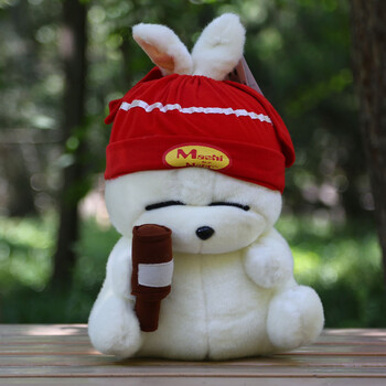 兔子,流氓兔毛绒玩具 流氓兔公仔 兔子娃娃礼物 红色帽子 50厘米