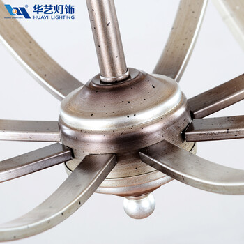 
                                        华艺灯饰 欧式吊灯 客厅餐厅卧室书房简约灯具 艾克诗顿 CH0131                