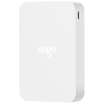 爱国者（aigo）10000毫安 A110S 双USB输出 便携 移动电源/充电宝 白色