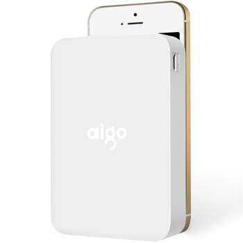 爱国者（aigo）10000毫安 A110S 双USB输出 便携 移动电源/充电宝 白色