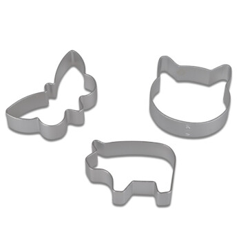
                                        
                                                            千团精工 饼干模具 卡通烘焙DIY西点模具  水果切模  铝合金16件套 形状随机发                