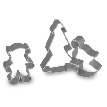 
                                        
                                                            千团精工 饼干模具 卡通烘焙DIY西点模具  水果切模  铝合金16件套 形状随机发                