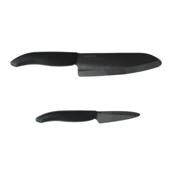 
                                                            京瓷（KYOCERA） 刀具套装 陶瓷刀 黑刃双刀组合装 FK-075/160BK 日本品牌                