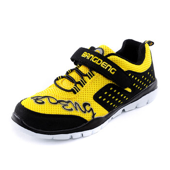 帮登bondon童鞋bg531919网面儿童运动鞋 黑黄 35码/内长22.5cm