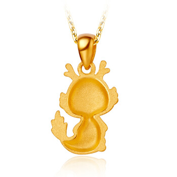 周大福 chowtaifook 生肖龙 黄金足金吊坠(工费60 计价) f152274 2.