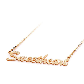 周大福 chowtaifook k金字母项链 ce61926