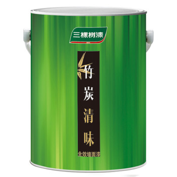 三棵樹內牆乳膠漆 油漆 塗料 竹炭清味 絲光牆面漆 6kg ssi700a