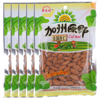 加州原野美国杏仁 100g*5袋