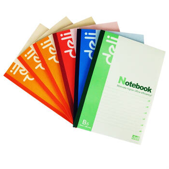 得力(deli)6本b5/200页无线装订软抄本 记事本/ 工作笔记本子/ 日记本