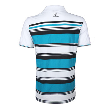 adivon 阿迪王 新款男子透气翻领polo衫 azdt117 白孔雀兰 3xl