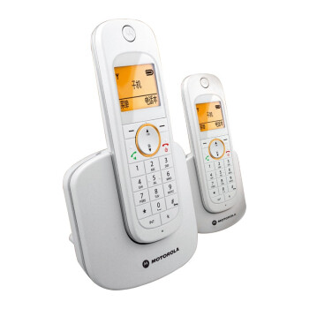 Motorola 摩托罗拉 D1002C 2.4G数字无绳电话套装（白色）