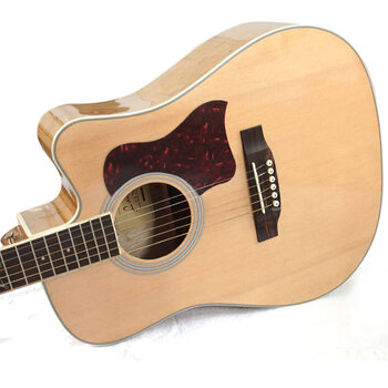 langs朗斯41寸限量版lg100民谣吉他 原木亮光