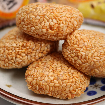 御食园 北京特产十三绝小吃麻团混搭口味500g 糍粑休闲零食小吃食品