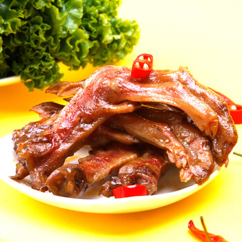 绝味正品 麻辣鸭掌鸭爪 精装卤味 湖南特产美食220g y050限时促销