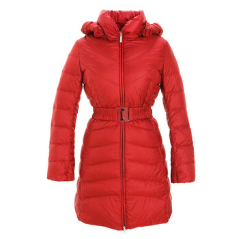 impavido 女士长款连帽羽绒服0056 枣红色 xl
