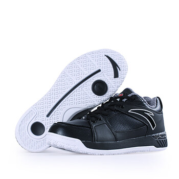 anta 安踏 cba系列 男子 篮球鞋 11141023-4黑/白/冷灰 43