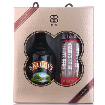 Baileys 百利甜酒 750ml 圣诞礼盒(内含好时黑巧克力240g)