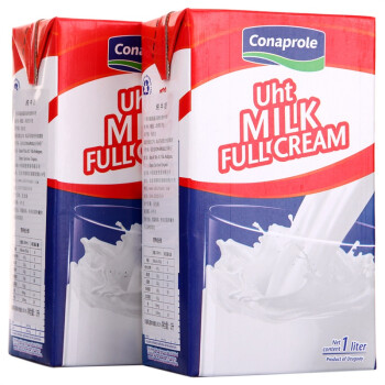 乌拉圭 Conaprole卡贝乐超高温灭菌全脂纯牛奶1L*12盒