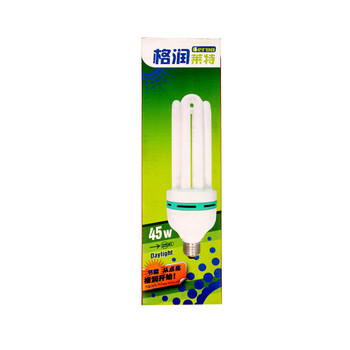 
                                                            格润莱特 4U型节能灯 45W E27螺口灯头 白光工程照明大瓦数三基色日光灯管 家用库房超亮灯泡                