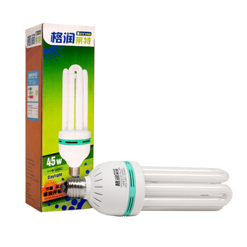 
                                                            格润莱特 4U型节能灯 45W E27螺口灯头 白光工程照明大瓦数三基色日光灯管 家用库房超亮灯泡                