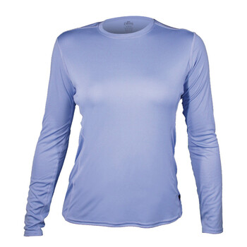 户外功能性基础层桃皮系列保暖内衣圆领上衣六色可选hc3050 粉蓝色 s