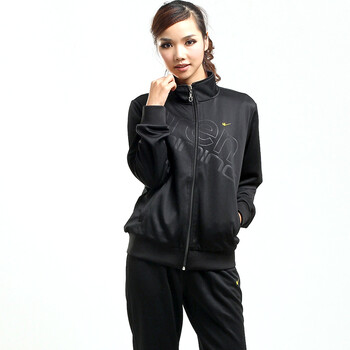 双星 新款户外休闲棉质开衫运动女款套装 2cpw27933 黑 165/l