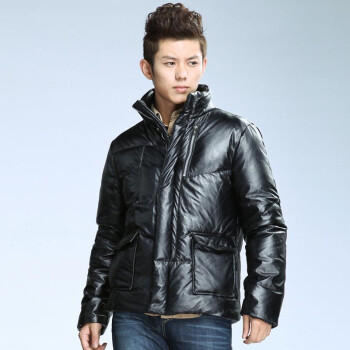 Semir 森马 男款皮质时尚休闲羽绒服