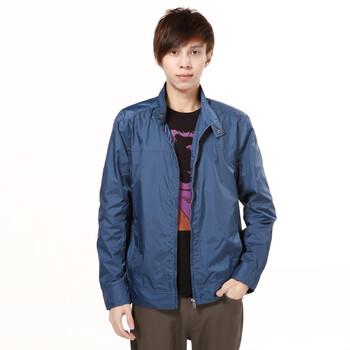 以纯yishion 男装休闲夹层外套 10111128 深宝蓝 m