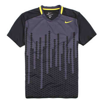 耐克nike男装短袖t恤411424-010 黑色 2xl