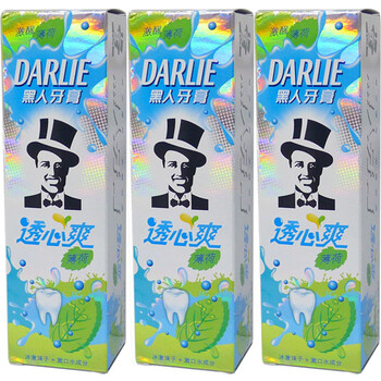 黑人牙膏透心爽薄荷80g*3 三支装