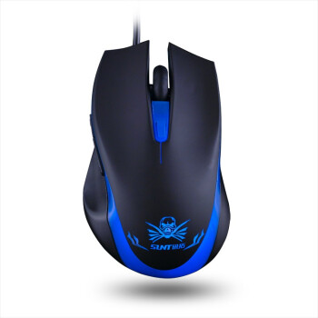 讯拓（SUNT）幽灵蜂X7 蓝光游戏鼠标黑色