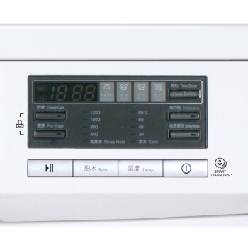
                                        LG 8公斤直驱变频滚筒洗衣机  智能手洗模式 高温洗涤  白色 WD-T12410D                