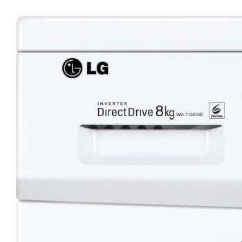 
                                        LG 8公斤直驱变频滚筒洗衣机  智能手洗模式 高温洗涤  白色 WD-T12410D                