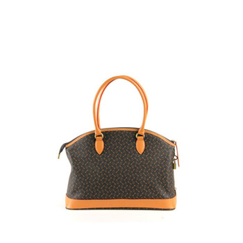 eliza crown 皇冠特殊pvc配牛皮女包301088黑色