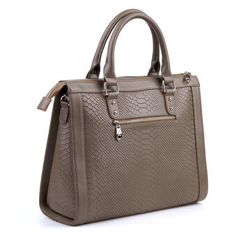 富贵鸟(fgn)新款女包牛皮单肩包斜跨包时尚手提女包包 91198-25 卡其