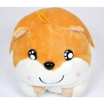 iloop 超萌超可爱超贵气的哈姆太郎毛绒玩具值得你拥有 米黄 15厘米