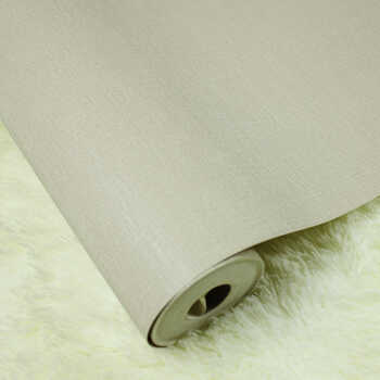 > 艾亿壁纸 高档环保纸基pvc纯色浅咖啡色 客厅卧室书房电视背景墙纸