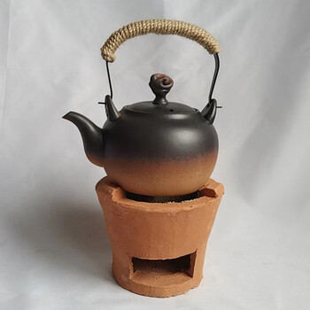 众姝潮汕工夫茶功夫茶红泥炉煮水泡茶炭炉家用户外便携式车载茶炉2号
