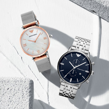 安普里奥阿玛尼emporioarmaniarmani防水石英情侣手表一对ar1648ar