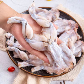 自养牛蛙肉新鲜特大青蛙半成品牛蛙腿蛙肉冷冻去内脏批发广纳力驰三斤