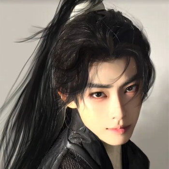 佰芙美古风假发男长发国风少年新中式高马尾古装汉服cos仙侠造型全
