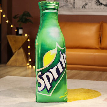 抱枕毛绒玩具床上睡觉夹腿玩偶生日礼物饮料个性创意橙汁雪碧80厘米