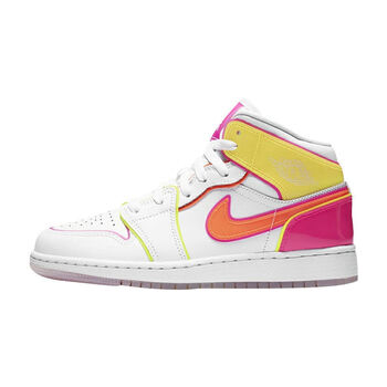 nike 耐克air jordan 1 mid 糖果果冻钩水晶底女子中帮篮球鞋 cv4611
