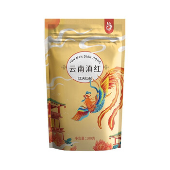 凤(feng) 凤牌红茶云南滇红茶凤庆传统工夫红茶100g袋装散茶茶叶 云南