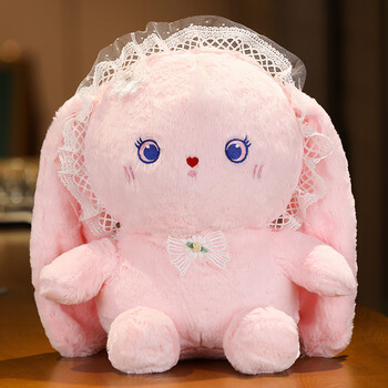 可爱长耳兔公仔毛绒玩具小娃娃美兔子玩偶睡觉抱枕六一儿童节礼物女孩