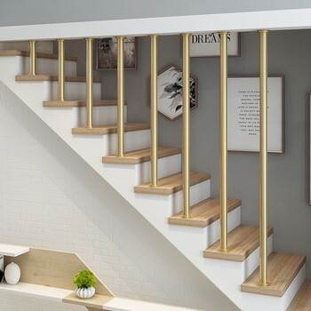 楼梯扶手栏杆 铁艺家用别墅室内阁楼栏杆创意简约现代复式楼梯扶手