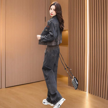 宾他她轻奢品牌牛仔套装女春秋季2023年新款欧货减龄时髦时尚洋气贵